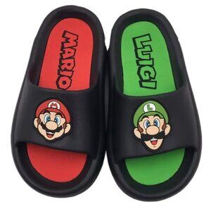 Nintendo Super Mario Little & Big Boys Comfort Slide Sandal Size 5